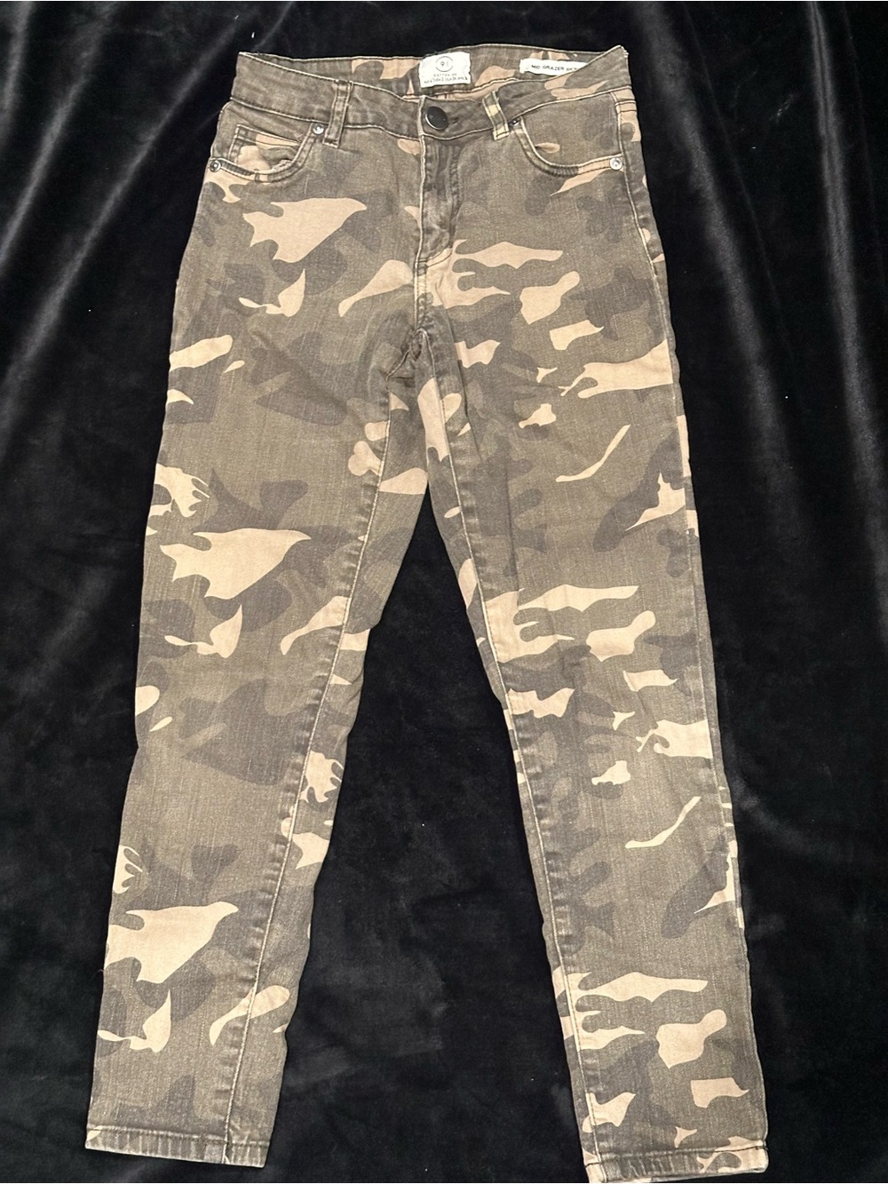 Cotton On Camo Skinny Pants in Green and Tan